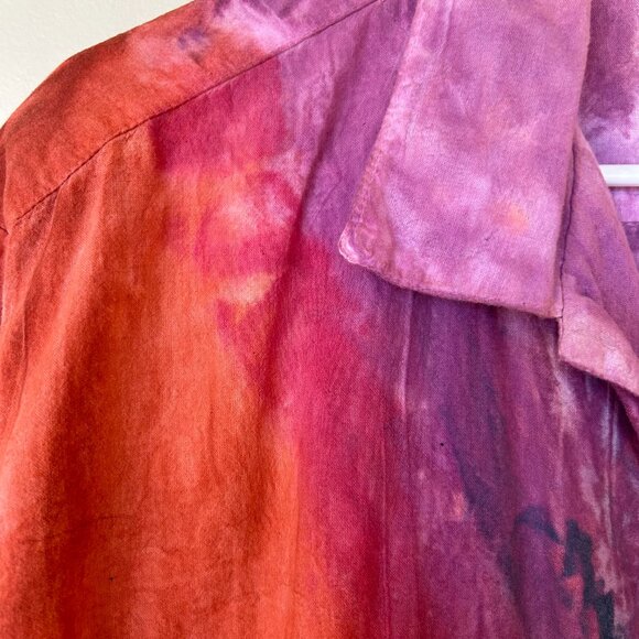 Hand-painted Cotton Short-Sleeve Shirt, Unisex, by Sloop Jones - Picture 3 of 10